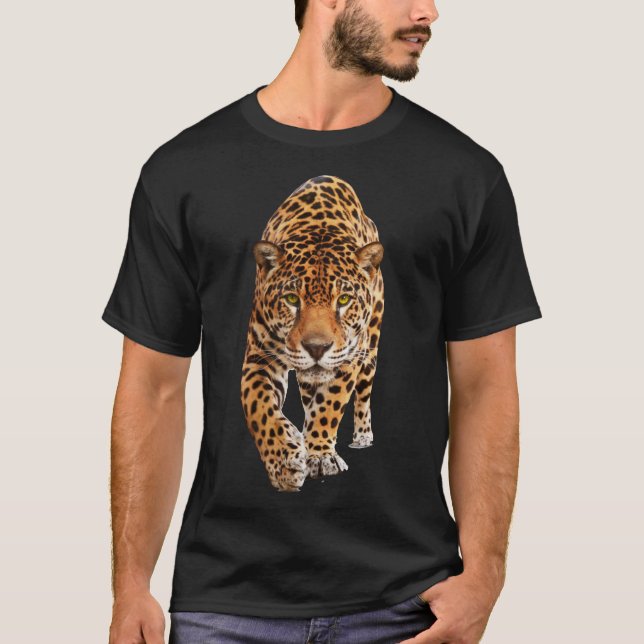 Jaguar Sticker  T-Shirt (Vorderseite)