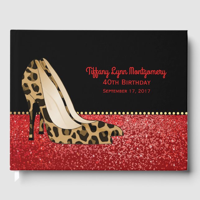 Jaguar Stilletos Event Guest Book Gästebuch (Vorderseite)
