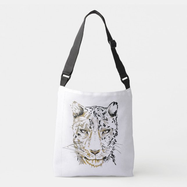 Jaguar-Taschen-Tasche Tragetaschen Mit Langen Trägern (Vorderseite)