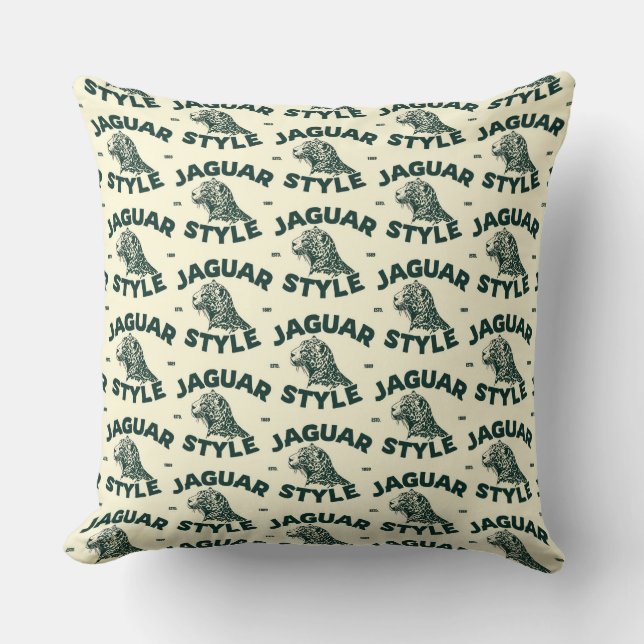 Jaguar Throw Pillow Kissen (Vorderseite)