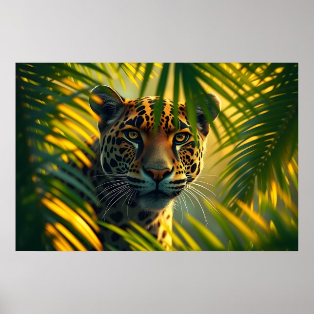 Jaguar Tropical Amazon Wild Jungle Big Cat Poster (Vorne)