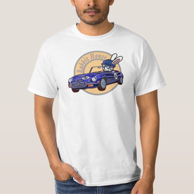 Jaguar type E 白 T-Shirt (Vorderseite)