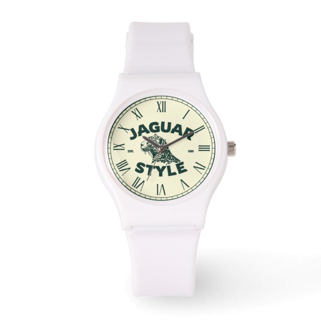 Jaguar-Uhr Armbanduhr (Vorderseite)