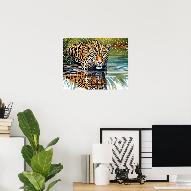 Jaguar Ungerahmtes Poster oder sofortiger Download (Heimbüro)