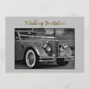 JAGUAR WEDING CAR Wedding Einladung