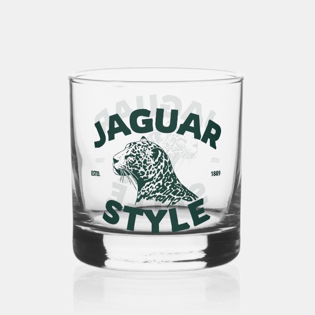 Jaguar Whiskyglas (Vorderseite)