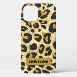 Jaguar Wild Animal Print Personalisiert Name Case-Mate iPhone Hülle