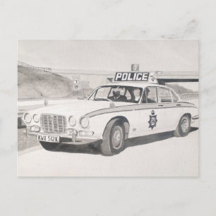 Jaguar XJ6 Postkarte