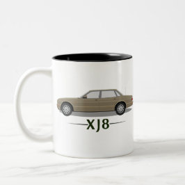 Jaguar XJ8 Einfaches Geschenk - Gold Zweifarbige Tasse