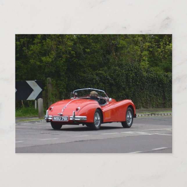 Jaguar XK140 Postkarte (Vorderseite)