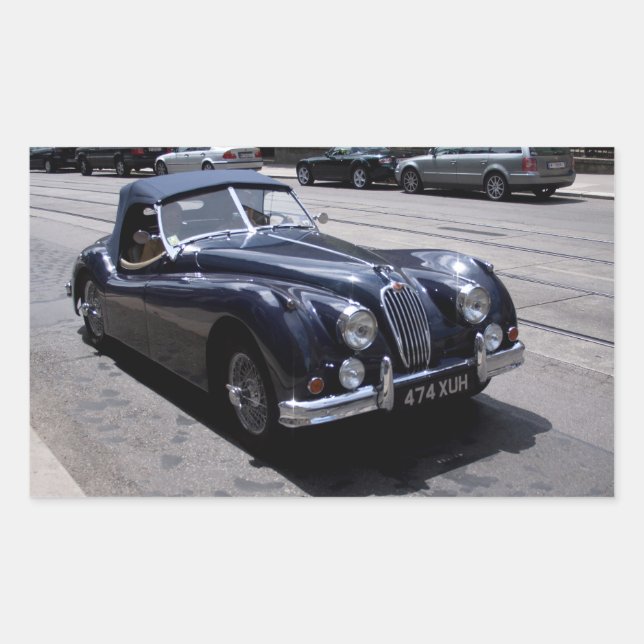 Jaguar XK Rechteckiger Aufkleber (Vorderseite)