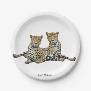 Jaguarbild für Papierplatte Pappteller