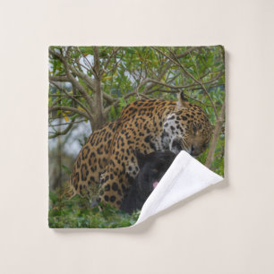 Jaguare in Liebe Waschlappen