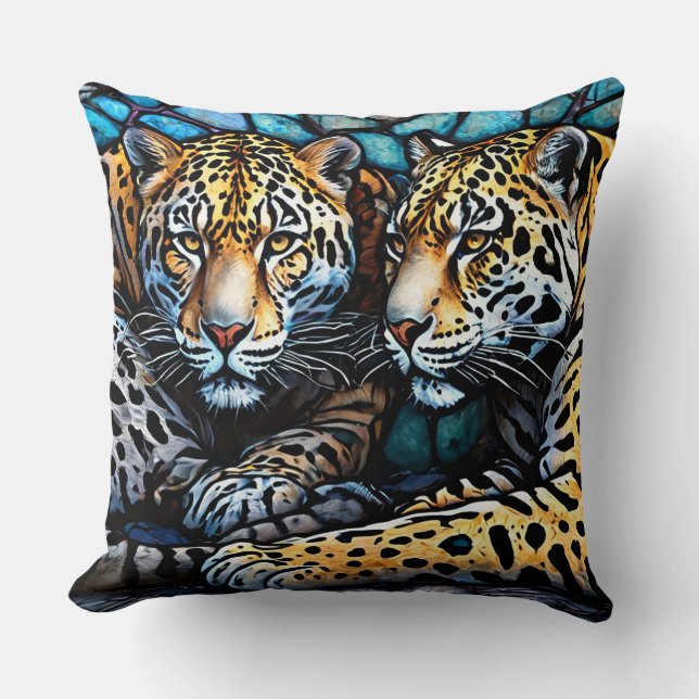 Jaguars Art Kissen (Vorderseite)