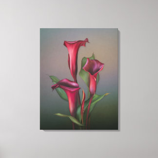 Jaguarwoman "Rusty Calla Lily Portrait" Leinwanddruck