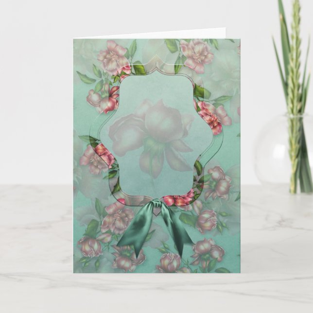 Jaguarwomans "viktorianische Rose Notecards " Karte (Vorderseite)