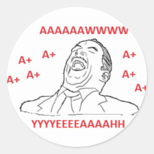 JAH A+ RUNDER AUFKLEBER