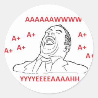 JAH A+ RUNDER AUFKLEBER