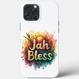 Jah Bless Reggae Watercolor iPhone 13 Pro Max Case