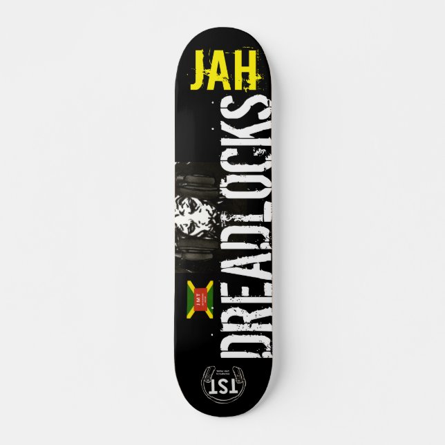 JAH DREADLOCKS Skateboard, 7¾ Zoll Deck Skateboard (Vorne)