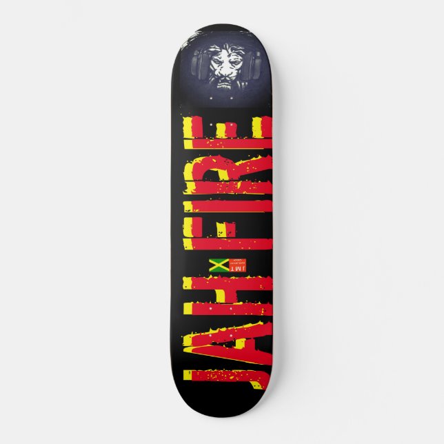 JAH FIRE Skateboard (Vorderseite)