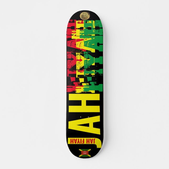 JAH FIYAH  JMT 7 3/4" Skateboard Deck (Vorne)