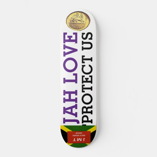 JAH-LIEBE SCHÜTZT US-Skateboard Skateboard (Vorderseite)