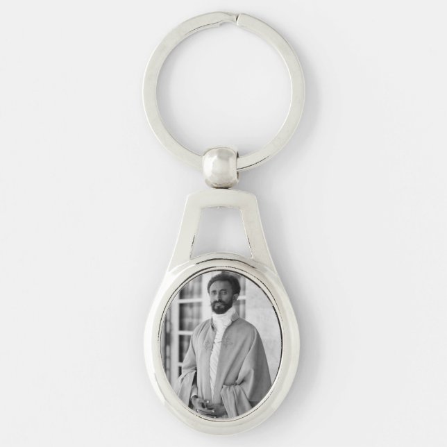 Jah Rastafari Haile Selassie I HIM Schlüsselanhänger (Vorderseite)