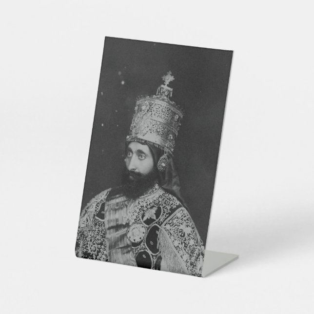 Jah Rastafari Haile Selassie Rasta Livity Roots Sockelschild (Vorderseite)