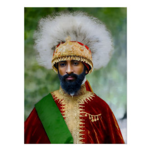 Jah Rastafari Haile Selassie Rasta Livity Wurzeln Poster