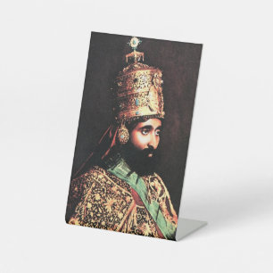 Jah Rastafari Haile Selassie Rasta Reggae Roots Sockelschild