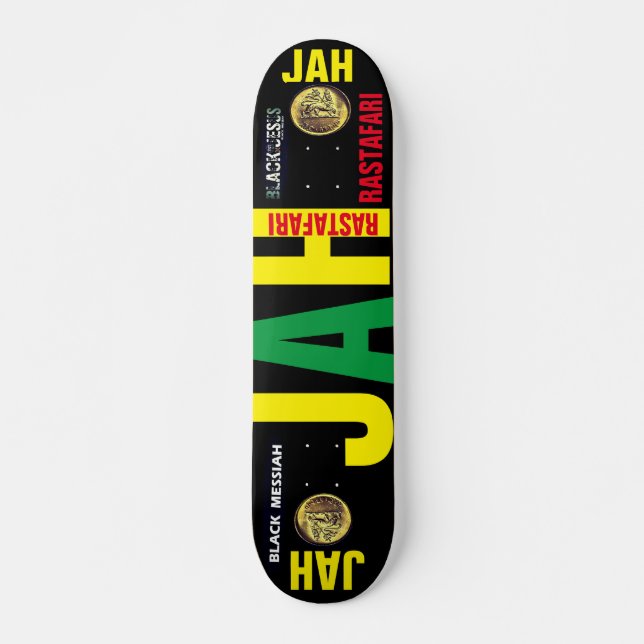 JAH RASTAFARI  JMT 7 3/4" Skateboard Deck (Vorne)