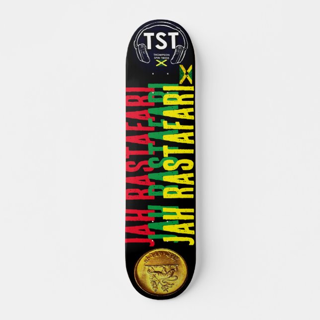 JAH RASTAFARI JMT 7 3/4" Skateboard Deck (Vorne)