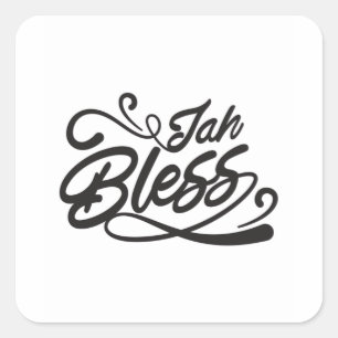 Jah Segen Quadratischer Aufkleber
