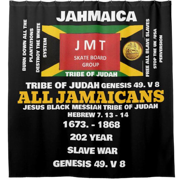 JAHMAICA Duschvorhang (Vorderseite)