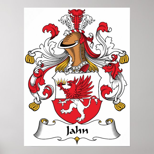 Jahn Familienwappen Poster (Vorne)