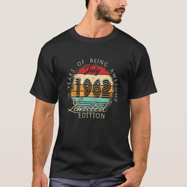 Jahr 1962 Kopie Geburtstag T-Shirt (Vorderseite)