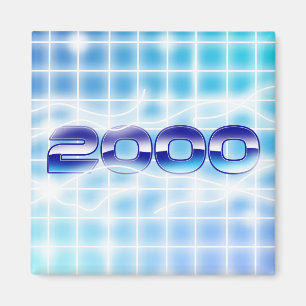 Jahr 2000 Grafik Magnet