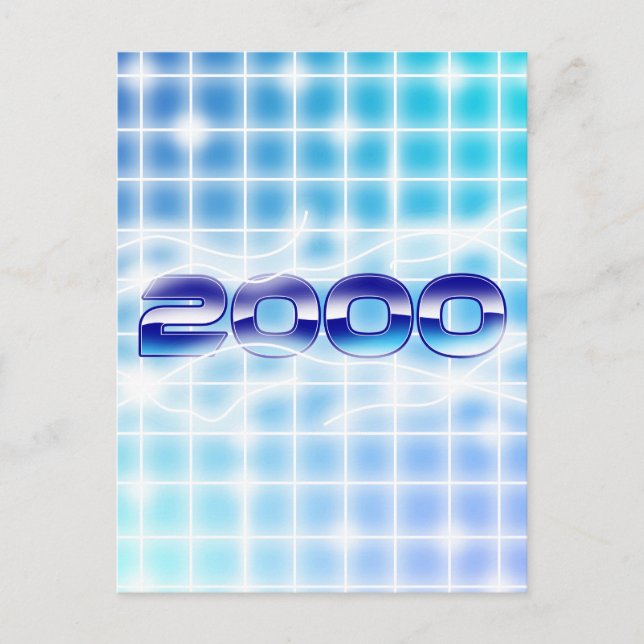Jahr 2000 Grafik Postkarte (Vorderseite)