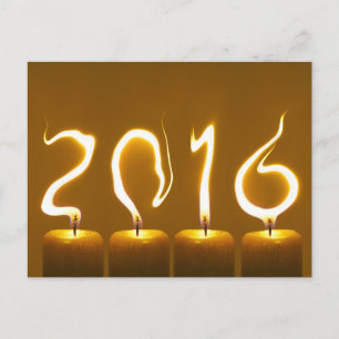 Jahr 2016 postkarte