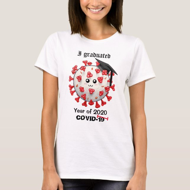 Jahr 2020 Abschluss Coronavirus COVID-19 Absolvent T-Shirt (Vorderseite)