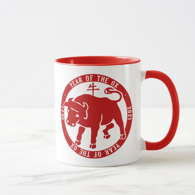 Jahr 2021 der OX Tasse (Rechts)