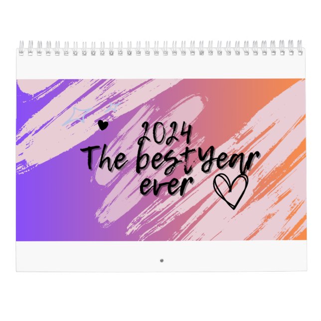 Jahr 2024 kalender (Rückseite)