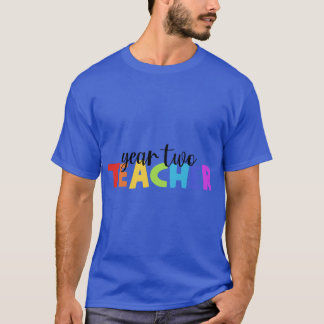 Jahr 2eacher Regenbogen Retro T-Shirt
