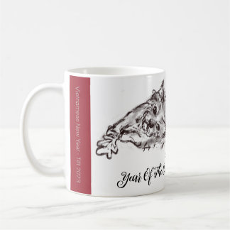 Jahr der Cat Kitty Tinte Zeichnend Tasse