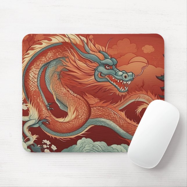 Jahr der Drachenmäuse Mousepad (Mit Mouse)