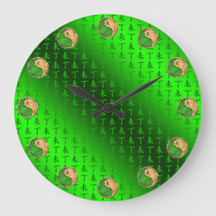 Jahr der Feuerziege Große Wanduhr