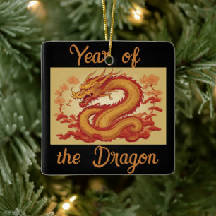 Jahr der Keramik Dragon Keramikornament