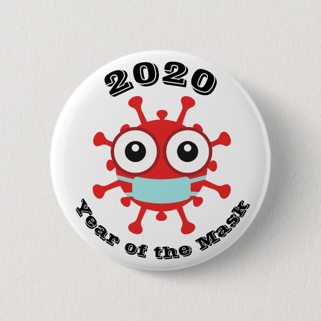 Jahr der Maske Button (Vorderseite)