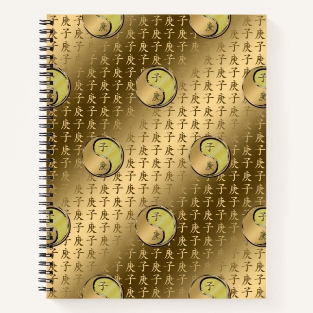 Jahr der Metallratte Notizbuch (Vorderseite)